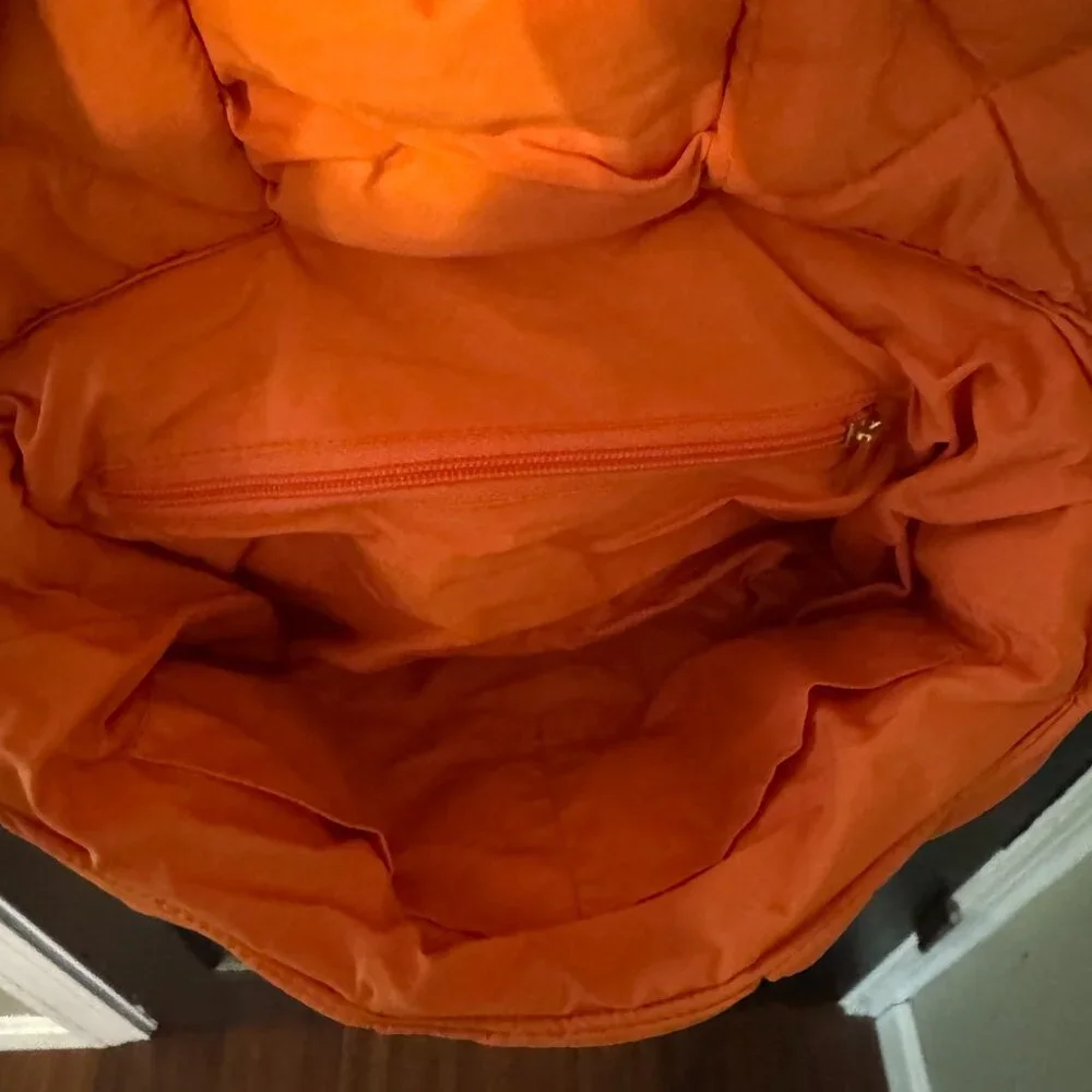 Womens Puffer Orange Crossbody - Picture 4 of 4